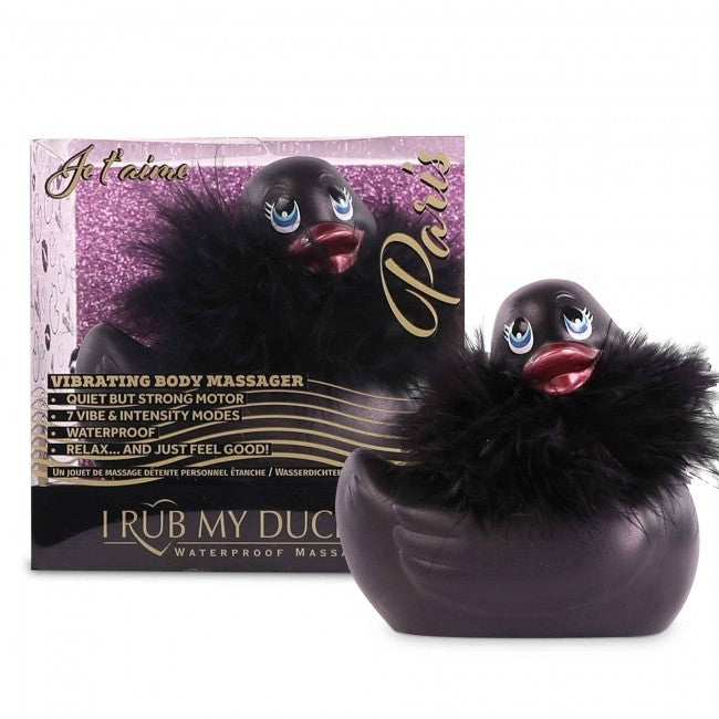 Duckie Paris… Mini canard vibrant noir pour plaisir élégant et discret