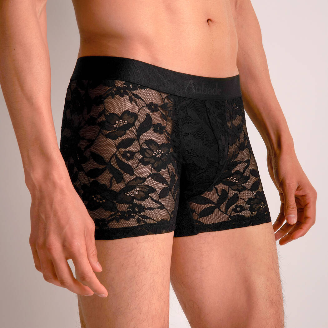 Boxer Homme en Dentelle – Élégance assumée & confort moderne