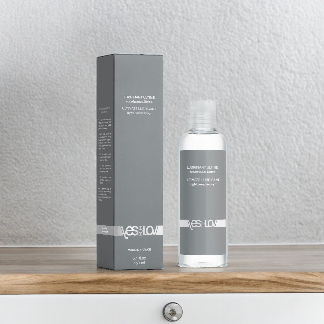 YesforLov Lubrifiant intime de massage 100 % silicone… Texture épaisse longue durée 150 ml