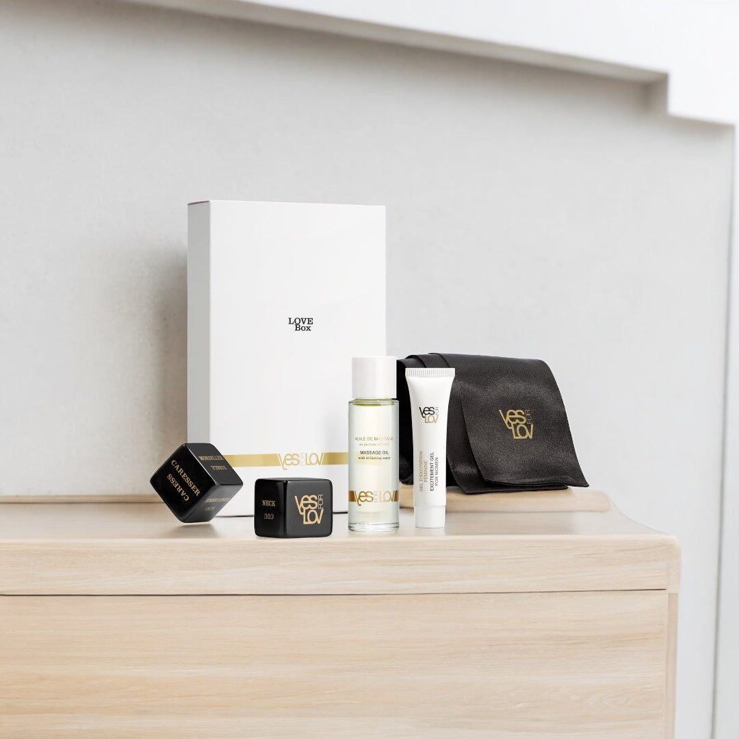 YesforLov Éveil des sens… Love Box, huiles et jeux coquins pour découvrir le plaisir