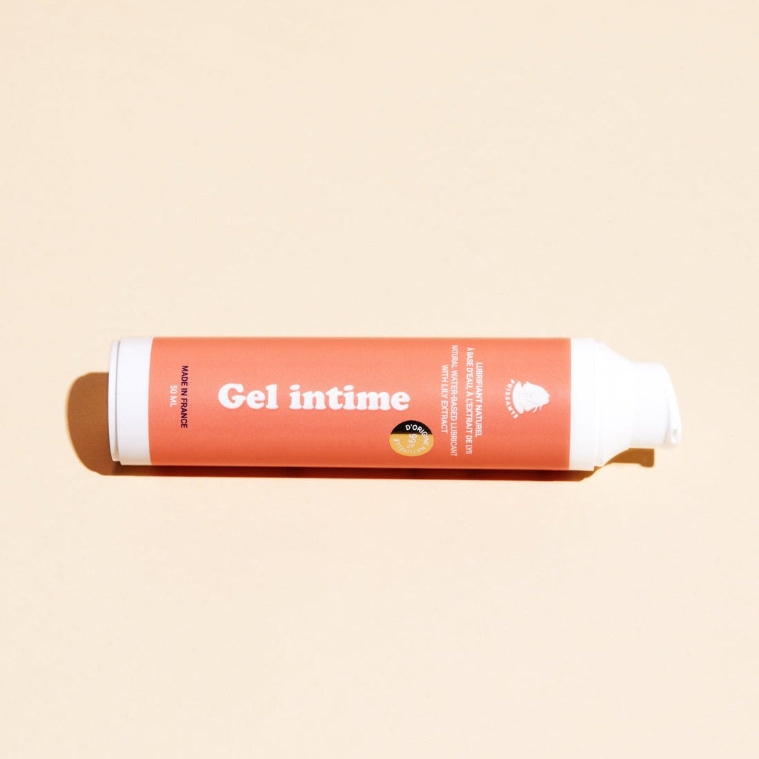 Gel intime à base d'eau hydratant doux et fabriqué en France