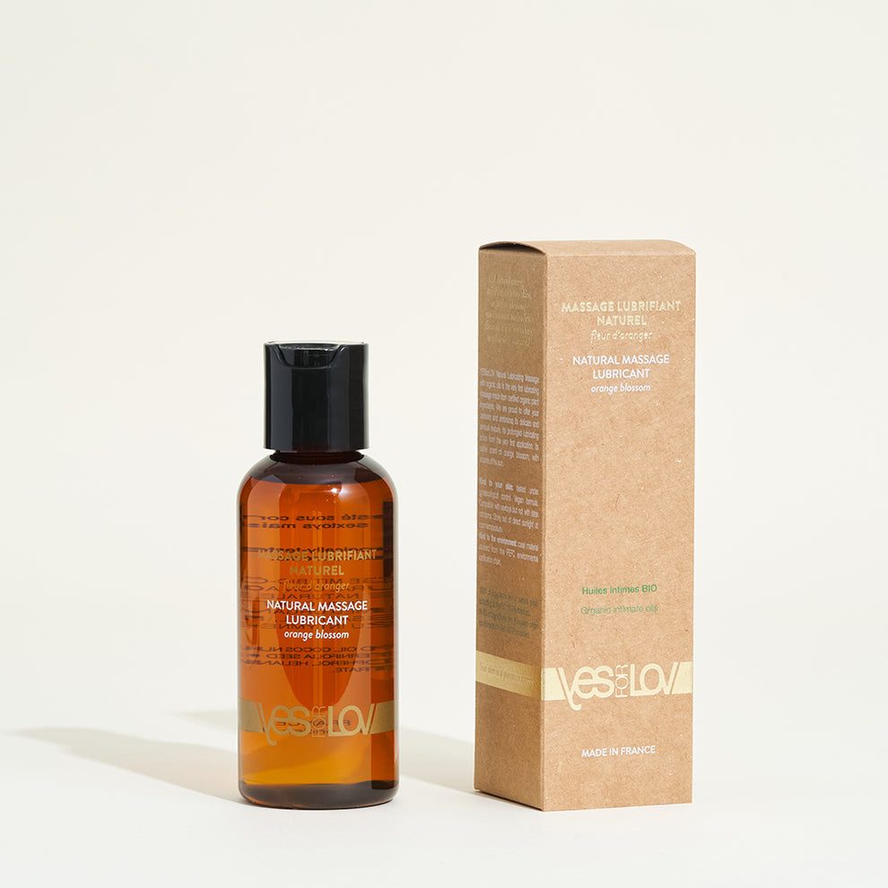 Massage lubrifiant naturel fleur d’oranger Bio... YesforLov