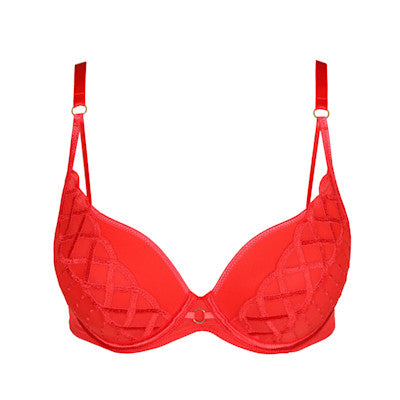 Soutien-Gorge Rouge Rembourré Forme Cœur Marie Jo Jhana - Élégance Et Confort-N°184