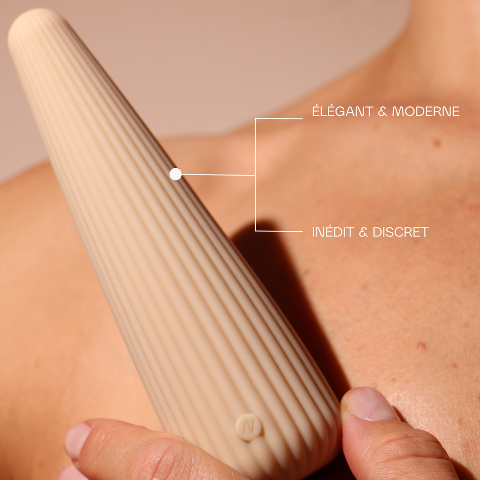 CIME NU·E…Vibromasseur sensoriel texturé pour plaisir et bien-être intime
