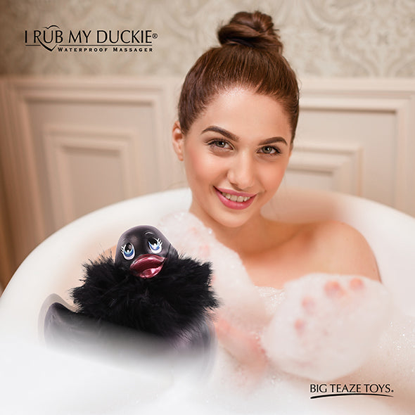 Duckie Paris… Mini canard vibrant noir pour plaisir élégant et discret