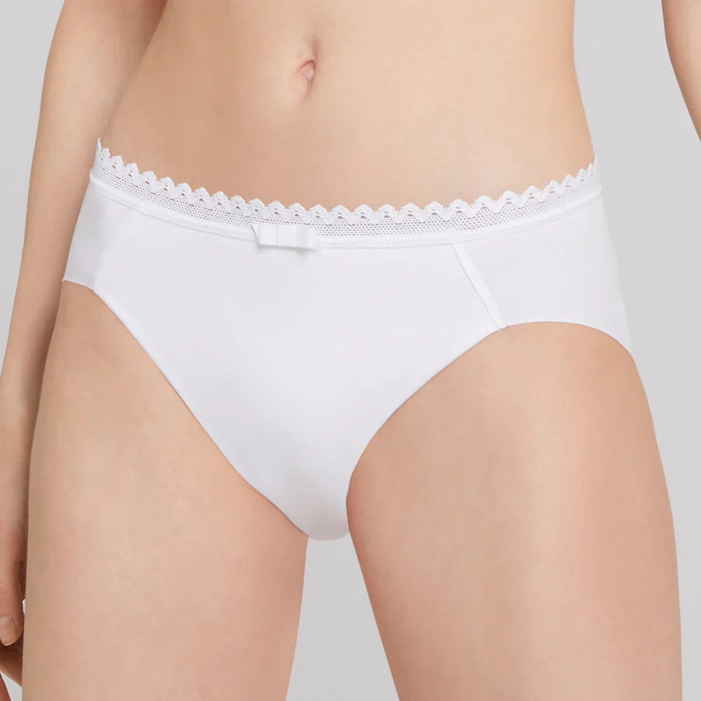 Slip Blanc En Coton | Confort Et Élégance | Lou Oxygène
-N°236