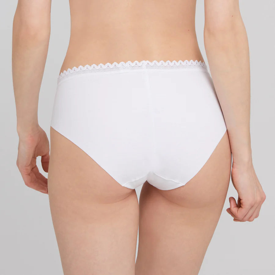Slip Blanc En Coton | Confort Et Élégance | Lou Oxygène
-N°236