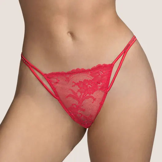 String De Luxe Avec Cristaux SWAROVSKI Lingerie Fine -N°323