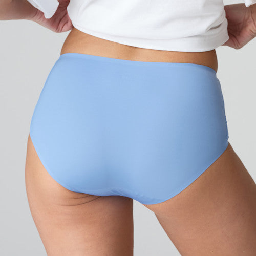 Slip Taille Haute Santorini Blue : Silhouette Rétro Cool Et Confort Inégalé -N°374