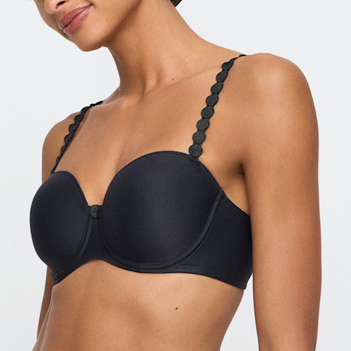 Soutien-gorge charbon rembourré confort et galbe parfait
