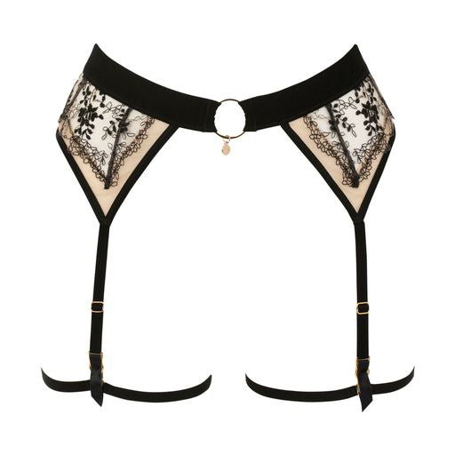 Porte-Jarretelles Broderie Florale L’Élégance Féminine Intemporelle