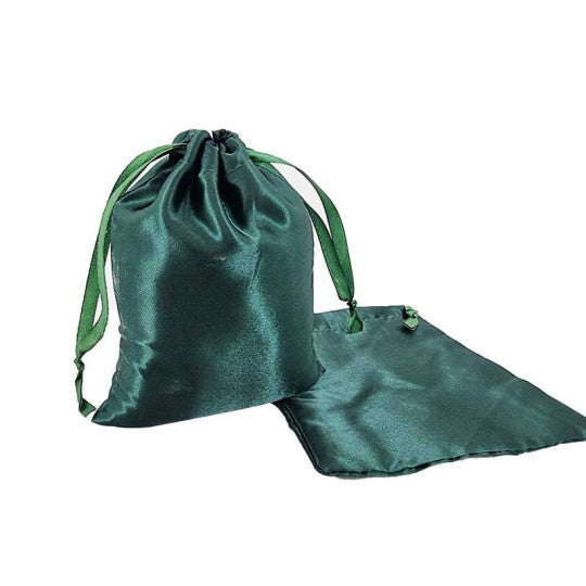 COFFRET CADEAU Rouge / SAC SATIN Vert Sapin