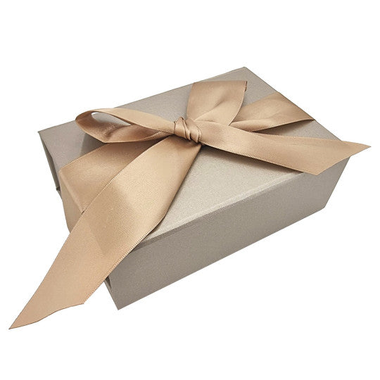 COFFRET CADEAU Doré / SAC SATIN Vert Sapin