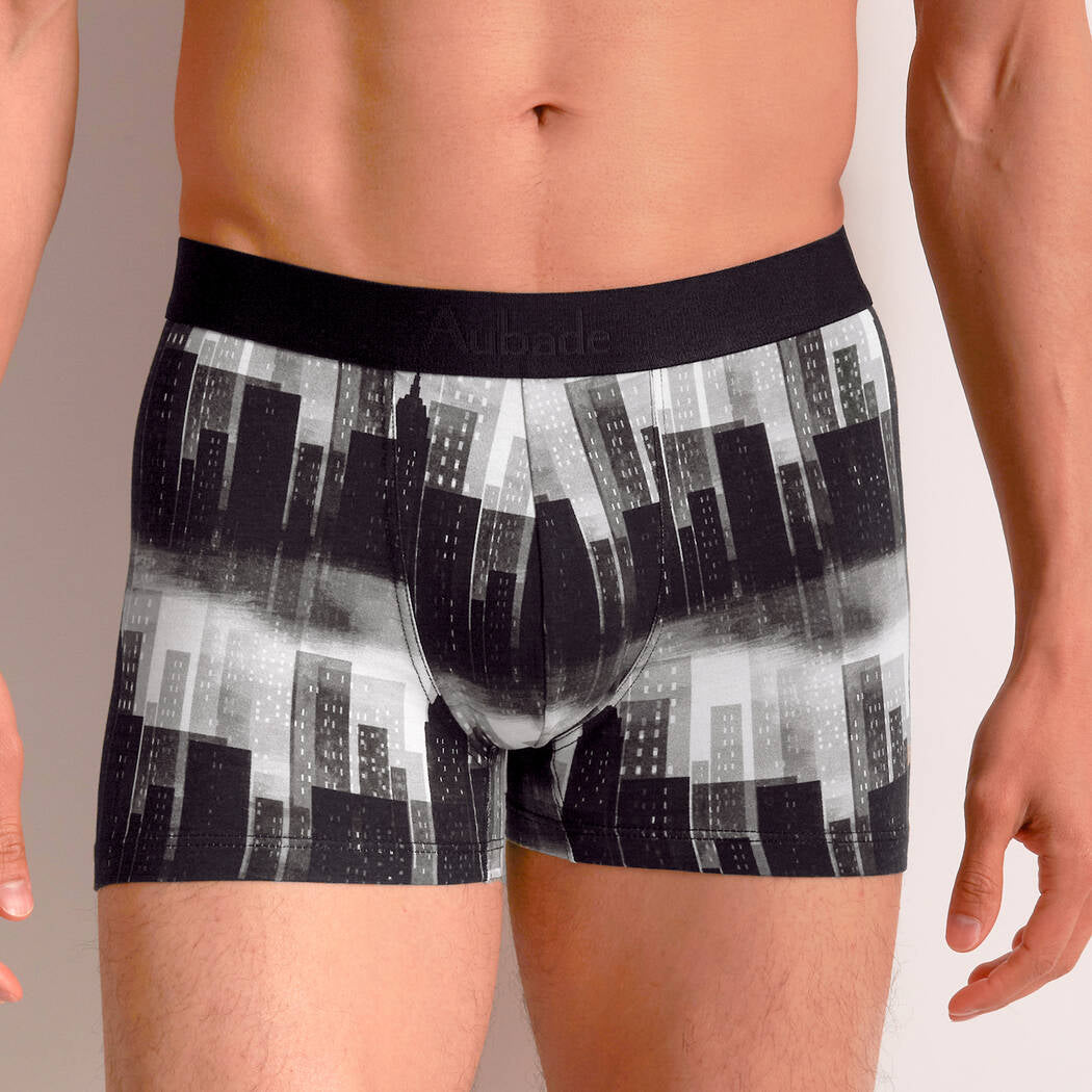 Boxer Homme Avec Motif Building - Confort Et Style Urbain -N°58