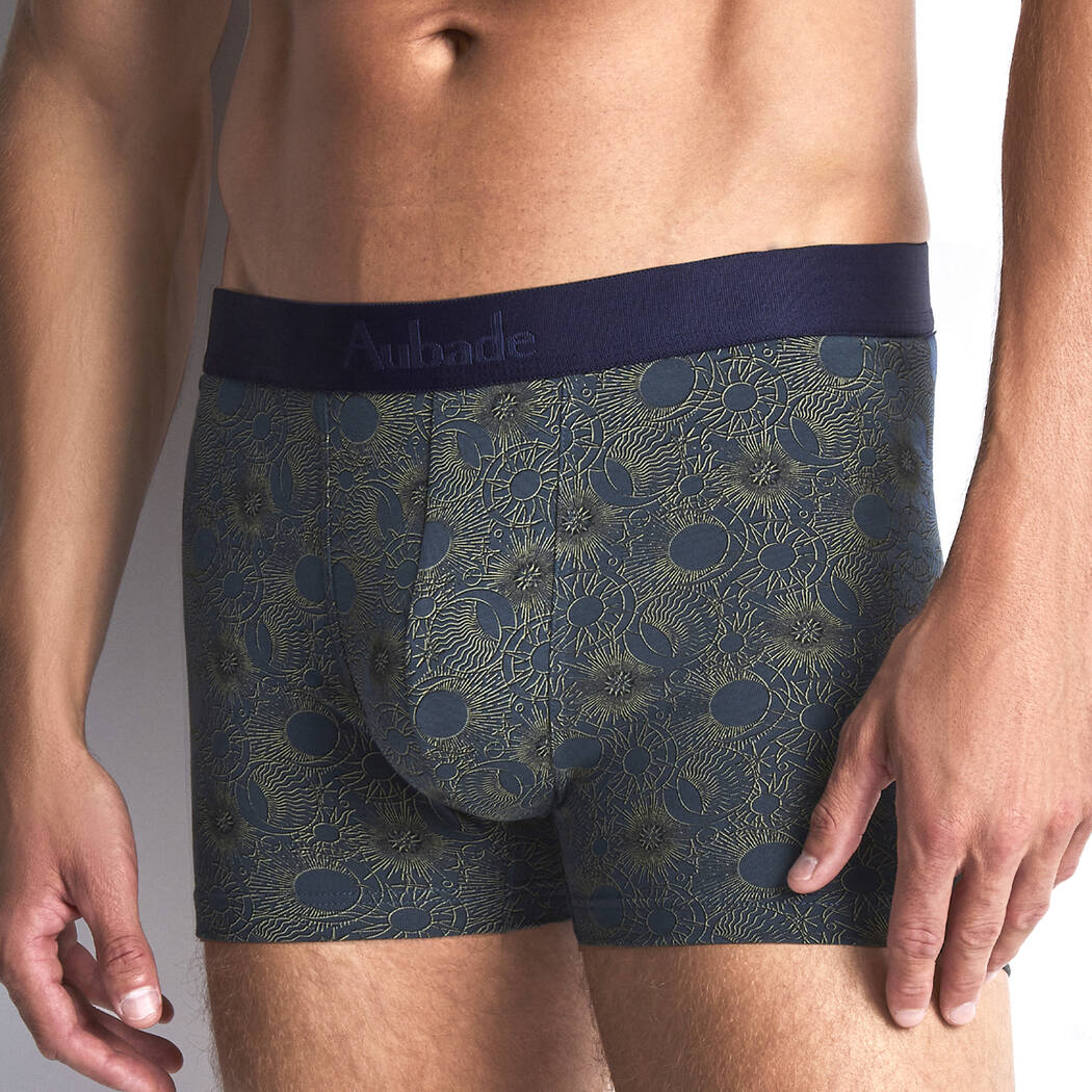 Boxer Homme Motif Lune - Alliez Confort Et Style Avec Moon -N°65