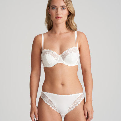 Slip Italien en Broderie Naturel- Modèle Jane, Élégance et Raffinement -N°254