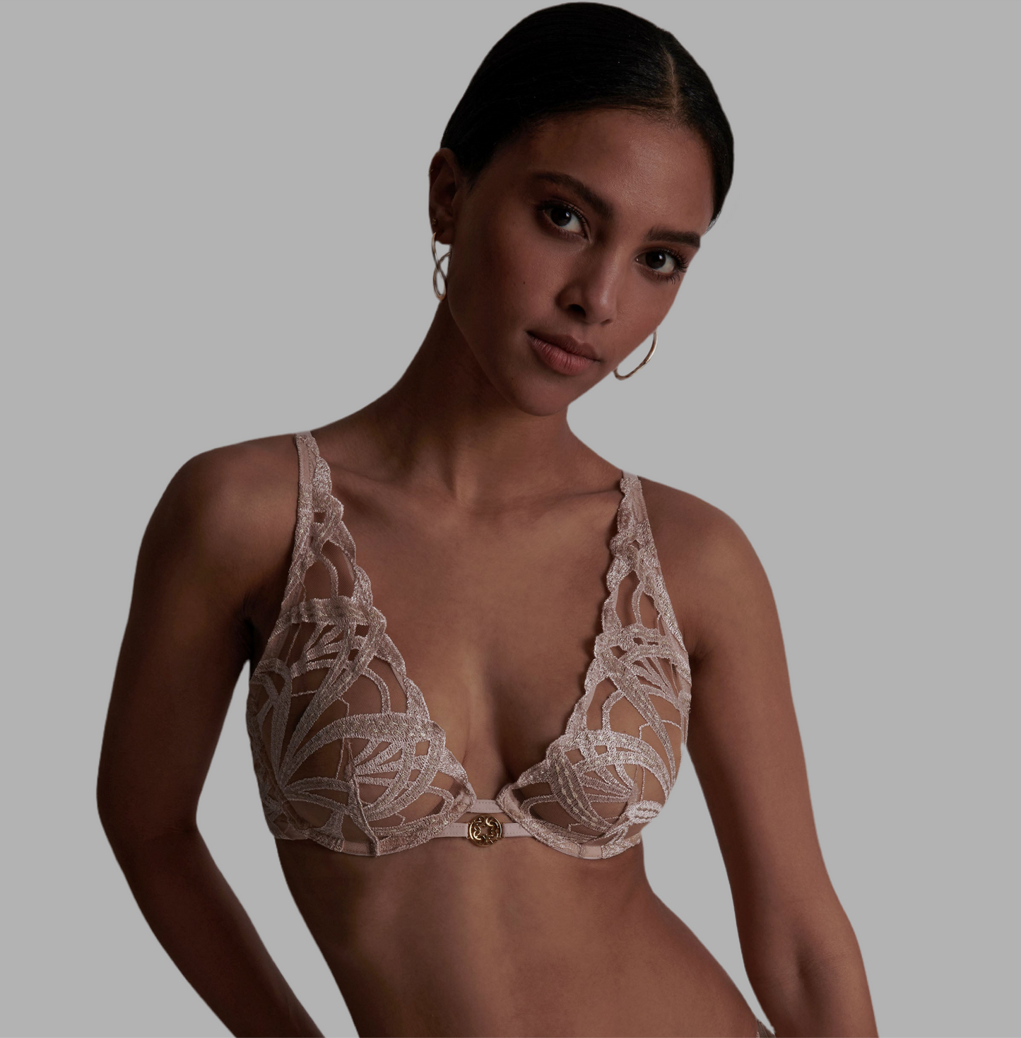 Soutien-gorge triangle plongeant AUBADE x ELIE SAAB – élégance haute couture | My Désire