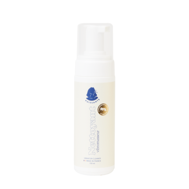 Puissante Mousse nettoyante sextoys 150 ml… Hygiène intime naturelle & fabriquée en France