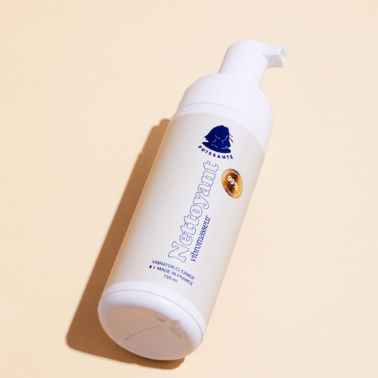 Puissante Mousse nettoyante sextoys 150 ml… Hygiène intime naturelle & fabriquée en France