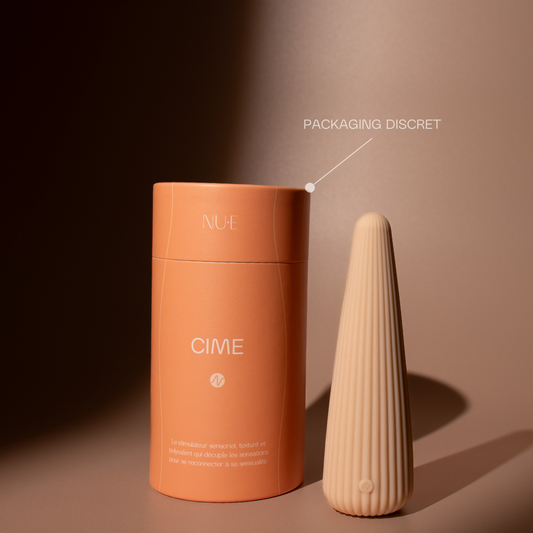 CIME NU·E…Vibromasseur sensoriel texturé pour plaisir et bien-être intime