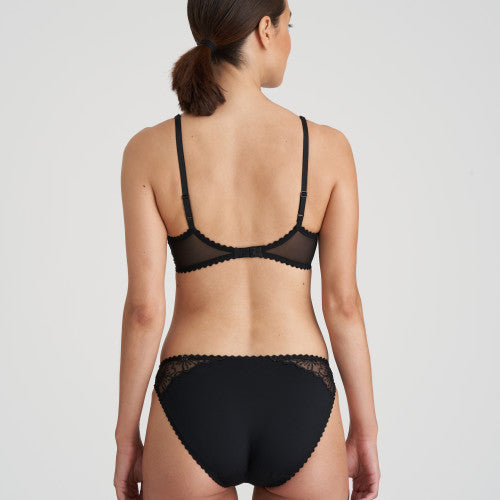 Slip Brésilien En Broderie Noir-Jane : Élégance Délicate Et Confort Raffiné -N°255