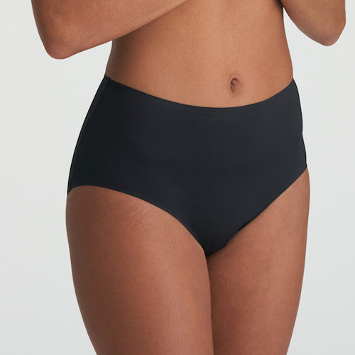 Slip Taille Haute Noir : Silhouette Rétro Cool Et Confort Inégalé -N°372