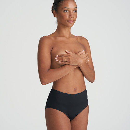 Slip Taille Haute Noir : Silhouette Rétro Cool Et Confort Inégalé -N°372