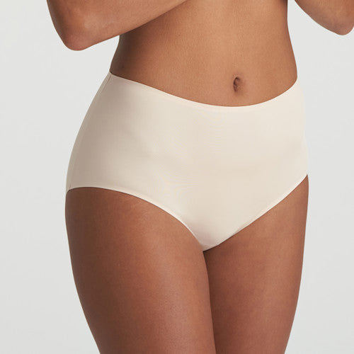 Slip Taille Haute Café Au Lait : Silhouette Rétro Cool Et Confort Inégalé -N°370