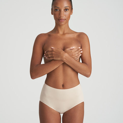 Slip Taille Haute Café Au Lait : Silhouette Rétro Cool Et Confort Inégalé -N°370