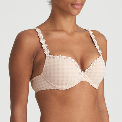 Soutien-Gorge Push-Up Café Au Lait Avéro - Rembourrage en Mousse & Décolleté Sublime-N°180