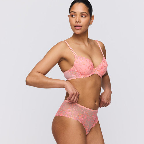 Soutien-Gorge Push-Up Floride En Broderie Raffinée - Jane | À Coussinets Amovibles-N°178