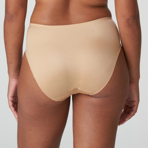 Slip Taille Haute Cognac Satin - Élégance et Confort Sculptant
-N°271