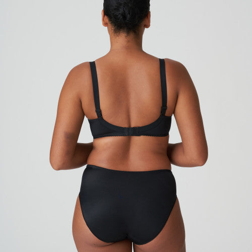 Slip Taille Haute Noir Satin - Élégance et Confort Sculptant
-N°270