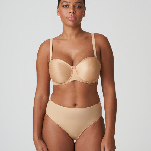 Slip Taille Haute Cognac Satin - Élégance et Confort Sculptant
-N°271