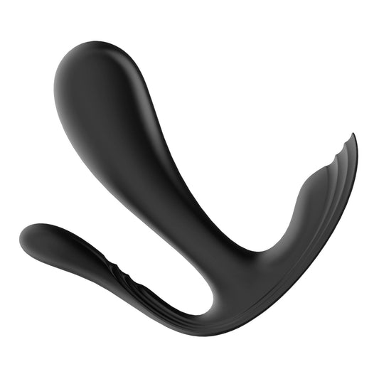 Satisfyer Top Secret… Vibromasseur 3-en-1 connecté USB pour point G, clitoris et plaisir anal